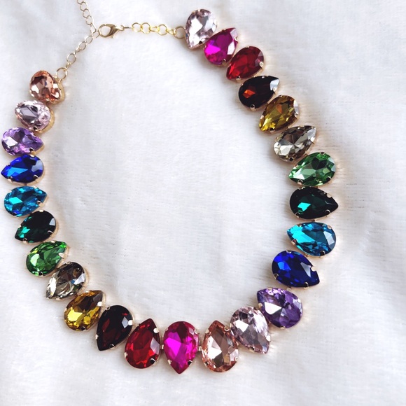 Rainbow Statement Necklace - Picture 5 of 9